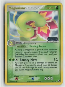 Meganium 9/115 Reverse Holo Stamp Rare Unseen Forces Pokemon NM - Image 1