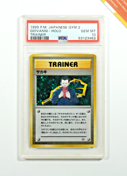 Pokemon PSA 10 Giovanni Boss Holo Gym 2 1999 Japanese - Image 1