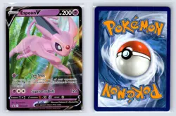 Espeon V SWSH201 SWSH Black Star Pokemon NM - Image 1