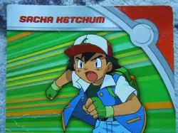 SACHA KETCHUM #HV1 - TOPPS - TV ANIMATION EDITION - CARTE POKEMON - ETAT MOYEN - Image 2