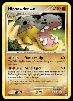 HIPPOWDON - 29/130 Rare Diamond & Pearl Pokemon MP - Image 1