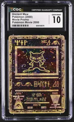 SWIRL 🌀Ancient Mew Pokemon Movie 2000 Movie Promo Pokemon CGC 10 Gem Mint - Image 1
