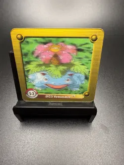 1999 Pokemon Action Flipz Series One 3-D Chase S-2 Venusaur GOLD - Image 1