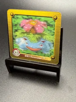 1999 Pokemon Action Flipz Series One 3-D Chase S-2 Venusaur GOLD - Image 3