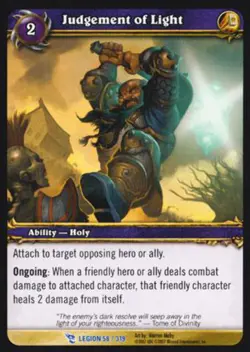 World of Warcraft TCG Judgement of Light - March of the Legion 58/319 - Image 1