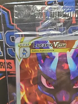 Pokemon TCG Lucario VSTAR SEALED PROMO SWSH291 Rare Holo (INV-2) - Image 2