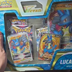 Pokemon TCG Lucario VSTAR Special Collection Box English Promo Sealed 6+ - Image 1