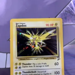 1999 Pokemon WOTC Base Set Shadowless Zapdos #16 /102 MP+/LP- - Image 2