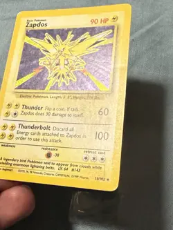 Zapdos Base Set 16/102 Holo Unlimited Holo Rare Pokemon TCG - MP - Image 3