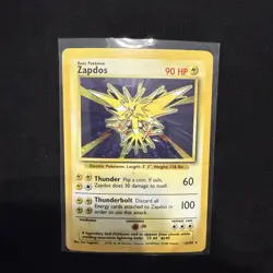 Pokemon TCG Zapdos Holo Base Set 16/102 LP/MP - Image 1