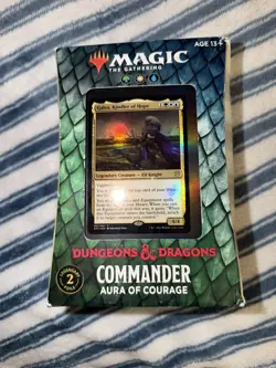 Magic the Gathering D&D Aura Of Courage Commander Deck NEW SEALED 630509982677 - Image 1