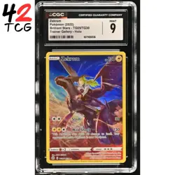CGC Mint 9 Zekrom TG05/TG30 Pokemon Brilliant Stars Trainer Gallery - Image 1