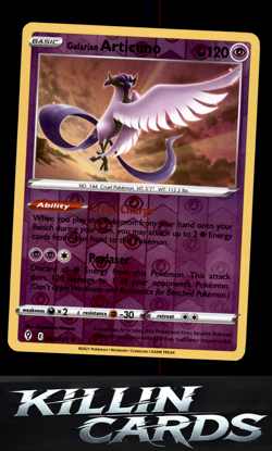 Reverse Holofoil Galarian Articuno 063/203 Pokemon Holo Rare SWSH07: Evolving Sk - Image 1