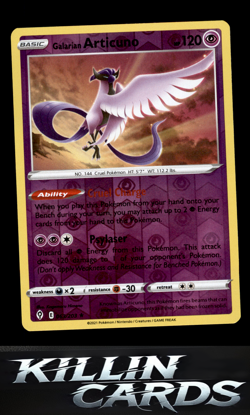 Reverse Holofoil Galarian Articuno 063/203 Pokemon Holo Rare SWSH07: Evolving Sk - Image 1