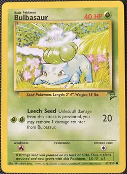 Bulbasaur 067/130 Base Set 2 Regular - Pokemon Card - Image 1
