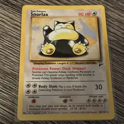 VTG 2000 Pokemon Base Set 2 Snorlax 30/130 Regular Rare NM/LP - Image 1