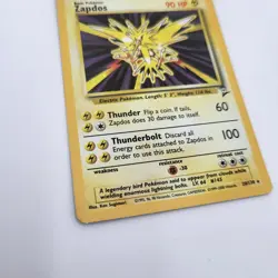 Pokemon TCG Zapdos Base Set 2 Holo Rare Card 20/130 LP Vintage - Image 3