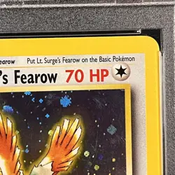 Lt. Surge's Fearow 7/132 Holo Gym Heroes Pokemon PSA 6 - Image 4