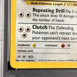 Lt. Surge's Fearow 7/132 Holo Gym Heroes Pokemon PSA 6 - Image 5