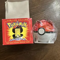 Vintage 1999 Burger King Pokemon Gold Plated Pikachu Card Sealed Damage Box - Image 1