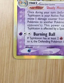 Typhlosion Delta Species 12/101 Dragon Frontiers Holo Pokemon TCG - CLEAN - Image 5