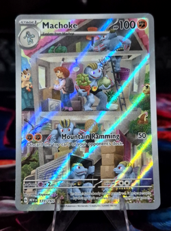 Machoke 177/165 Illustration Rare 151 Pokemon NM/M + Print Error 🔥 - Image 2