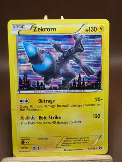 DMG Zekrom 51/113 Holo Rare Legendary Treasures Pokemon Holo - Image 1