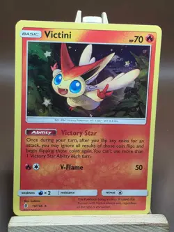 Victini 10/145 Holo Rare Guardians Rising Pokemon MP - Image 1