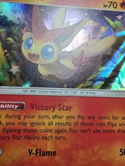 Victini 10/145 Holo Rare Guardians Rising Pokemon MP - Image 5