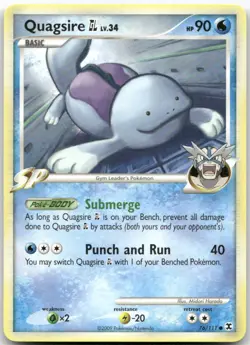Quagsire GL 76/111 Common Rising Rivals Pokemon NM/M - Image 1