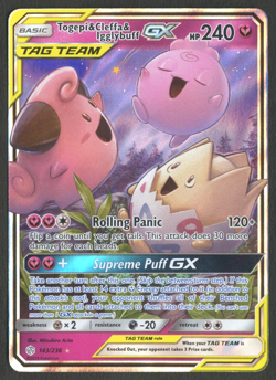 Pokemon TCG: Togepi & Cleffa & Igglybuff GX 143/236 Cosmic Eclipse - Image 1