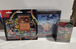 Pokemon TCG Chaos Rising ETB Booster Bundle 3 Pack Blister Lot Sealed - Image 1