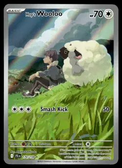 2025 Pokemon - Journey Together - NM - Hop's Wooloo Illustration Rare #170/159 - Image 1