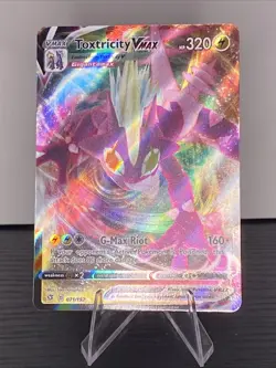 Pokemon TCG Toxtricity 071/192 VMAX Rebel Clash Holo Ultra Rare V - Image 1