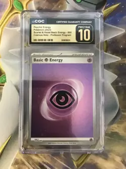 Psychic Energy Pokemon Scarlet & Violet No. 005 CGC Pristine 10 - Image 1