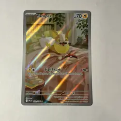 Yamper 099/094 Illustration Rare Phantasmal Flames Pokemon Holo NM - Image 1