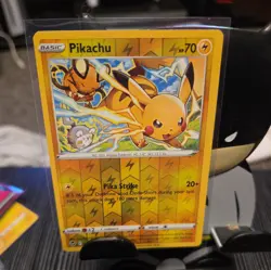 Pikachu 049/195 - Reverse Holo - Pokemon TCG Card - Silver Tempest - NEAR MINT - Image 1