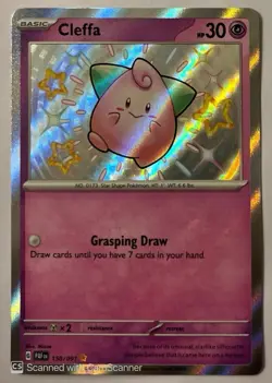 The Pokemon Company Cleffa 150/091 SV: Paldean Fates Shiny Rare Holo English - Image 1