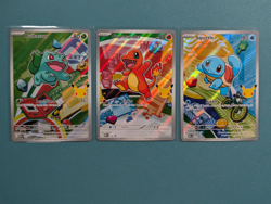 Pokemon First Partner Illustration Series 1 Squirtle Charmander Bulbasaur 1 - Image 1