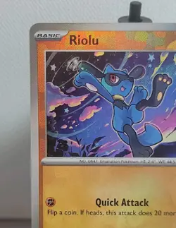 Riolu 50/131 Pokemon TCG Prismatic Evolutions Masterball Holo Near Mint - Image 2