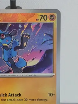 Riolu 50/131 Pokemon TCG Prismatic Evolutions Masterball Holo Near Mint - Image 3