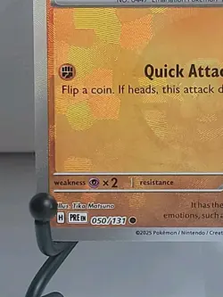 Riolu 50/131 Pokemon TCG Prismatic Evolutions Masterball Holo Near Mint - Image 5