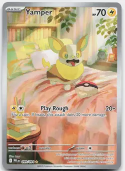 Yamper 099/094 Illustration Rare Phantasmal Flames Pokemon Near Mint - Image 1