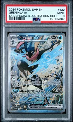 🔥🚀 Pokemon TCG Greninja EX SVP 132 Promo Shrouded Fable PSA 9 - Image 1