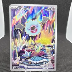Woobat 119/086 SV: White Flare Illustration Rare Holo ENG 60 HP Basic - Image 2