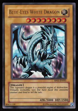 Blue-Eyes White Dragon RP01-EN001 Ultra Rare ORIGINAL YU-GI-OH - Image 1