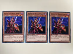 Yugioh Breaker the Magical Warrior x 3 - 1st Edition NM - Plus Free Holo Card B - Image 1