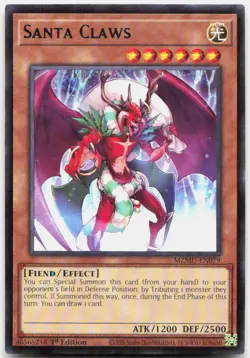 Santa Claws 1st Edition Rare Maze of Muertos MZMU-EN079 LP - Image 1