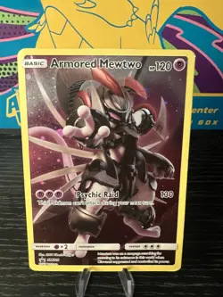 Pokemon TCG Armored Mewtwo Sun Moon SM228 Holo Promo Card - Image 1
