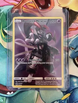 Pokemon TCG Armored Mewtwo Sun Moon SM228 Holo Promo Card - Image 1
